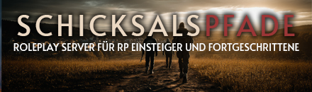 Schicksalspfade – Roleplay-Server für RP-Einsteiger und Fortgeschrittene